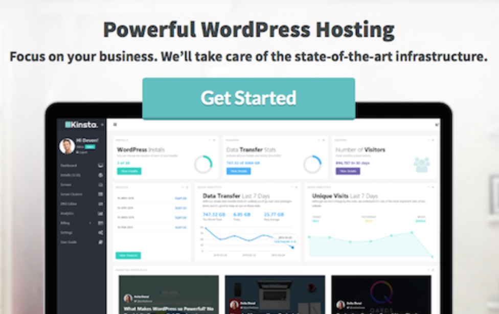 Kinsta wordpress hosting