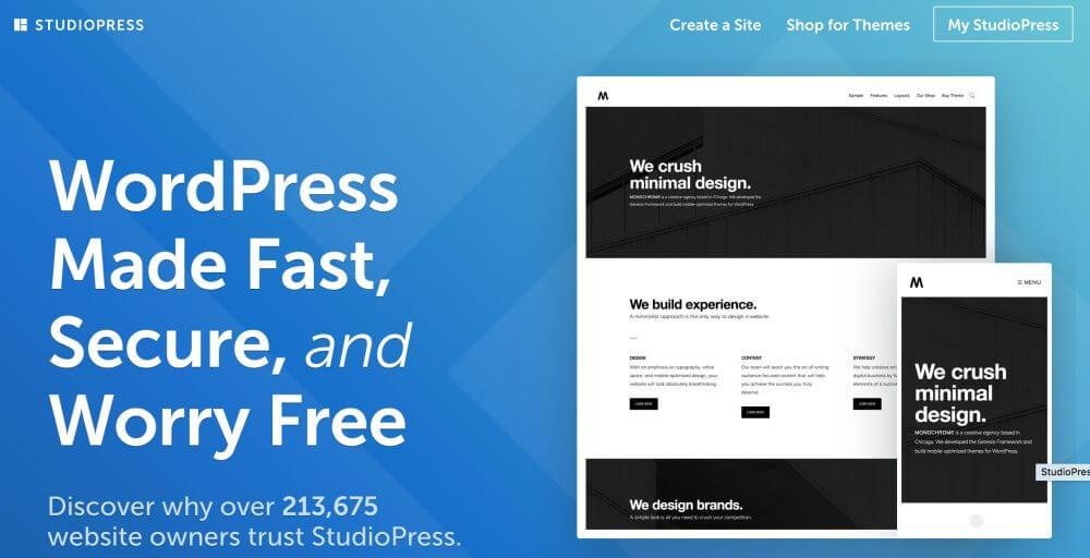 studiopress lightweight wordpress template